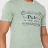 Yeşil Erkek Ralph Lauren Logolu Yuvarlak Yaka Tişörtler