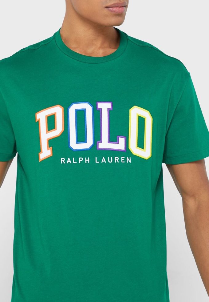Yeşil Erkek Ralph Lauren Logolu Yuvarlak Yaka Tişörtler Yeşil Erkek Ralph Lauren Logolu Yuvarlak Yaka Tişörtler