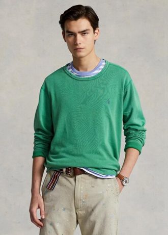 Yeşil Erkek Ralph Lauren Spa Havlu Sweatshirt