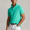 Yeşil Erkek Ralph Lauren Özel Slim Fit File Polo Tişörtleri Yeşil Erkek Ralph Lauren Özel Slim Fit File Polo Tişörtleri