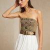 Yeşil Kadın Ralph Lauren Cailin Süslemeli Pamuklu Büstiyer Üstler