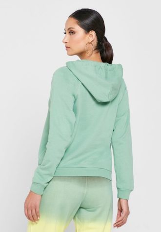 Yeşil Kadın Ralph Lauren Cep Detaylı Örme Kapüşonlu Üst