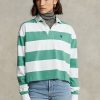 Yeşil Kadın Ralph Lauren Çizgili Kırpılmış Forma Rugby Formaları Yeşil Kadın Ralph Lauren Çizgili Kırpılmış Forma Rugby Formaları