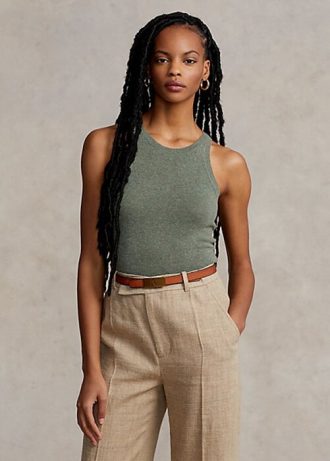 Yeşil Kadın Ralph Lauren Kaşmir Atlet
