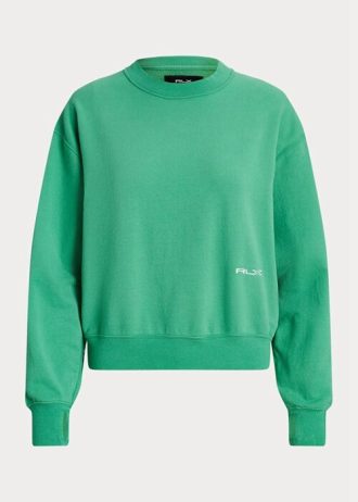 Yeşil Kadın Ralph Lauren Polar Yuvarlak Yaka Sweatshirt