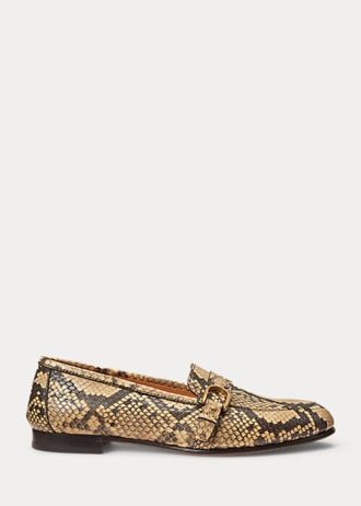 Yılan Kadın Ralph Lauren Avah Welington Ayers Yılan Derisi Loafer’lar Yılan Kadın Ralph Lauren Avah Welington Ayers Yılan Derisi Loafer’lar