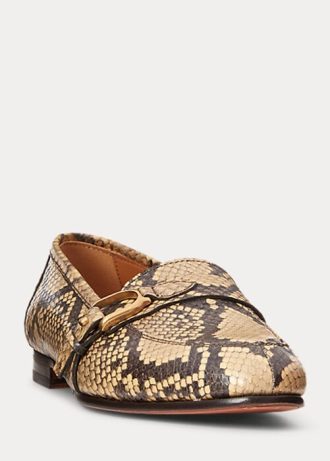 Yılan Kadın Ralph Lauren Avah Welington Ayers Yılan Derisi Loafer’lar Yılan Kadın Ralph Lauren Avah Welington Ayers Yılan Derisi Loafer’lar