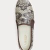 Yılan Kadın Ralph Lauren Jinny Kabartmalı Deri Slip-On Spor Ayakkabı Yılan Kadın Ralph Lauren Jinny Kabartmalı Deri Slip-On Spor Ayakkabı